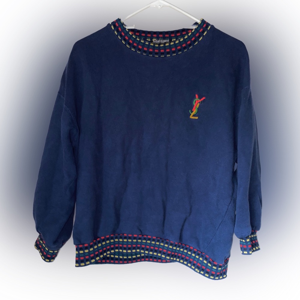 Vintage YSL cropped sweatshirt